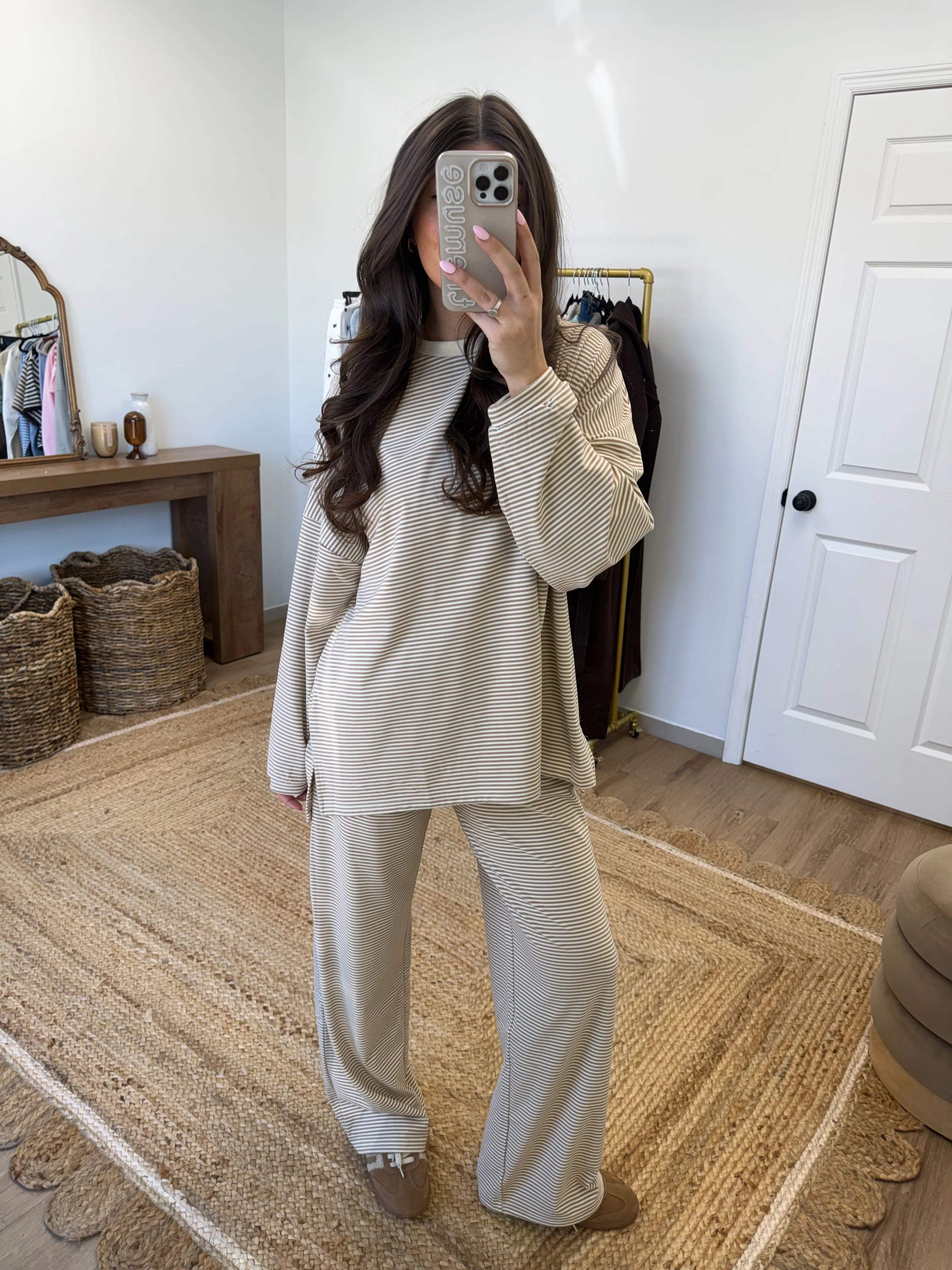 October Fleece TOP (Tan/Cream) (Restock) - Image 3