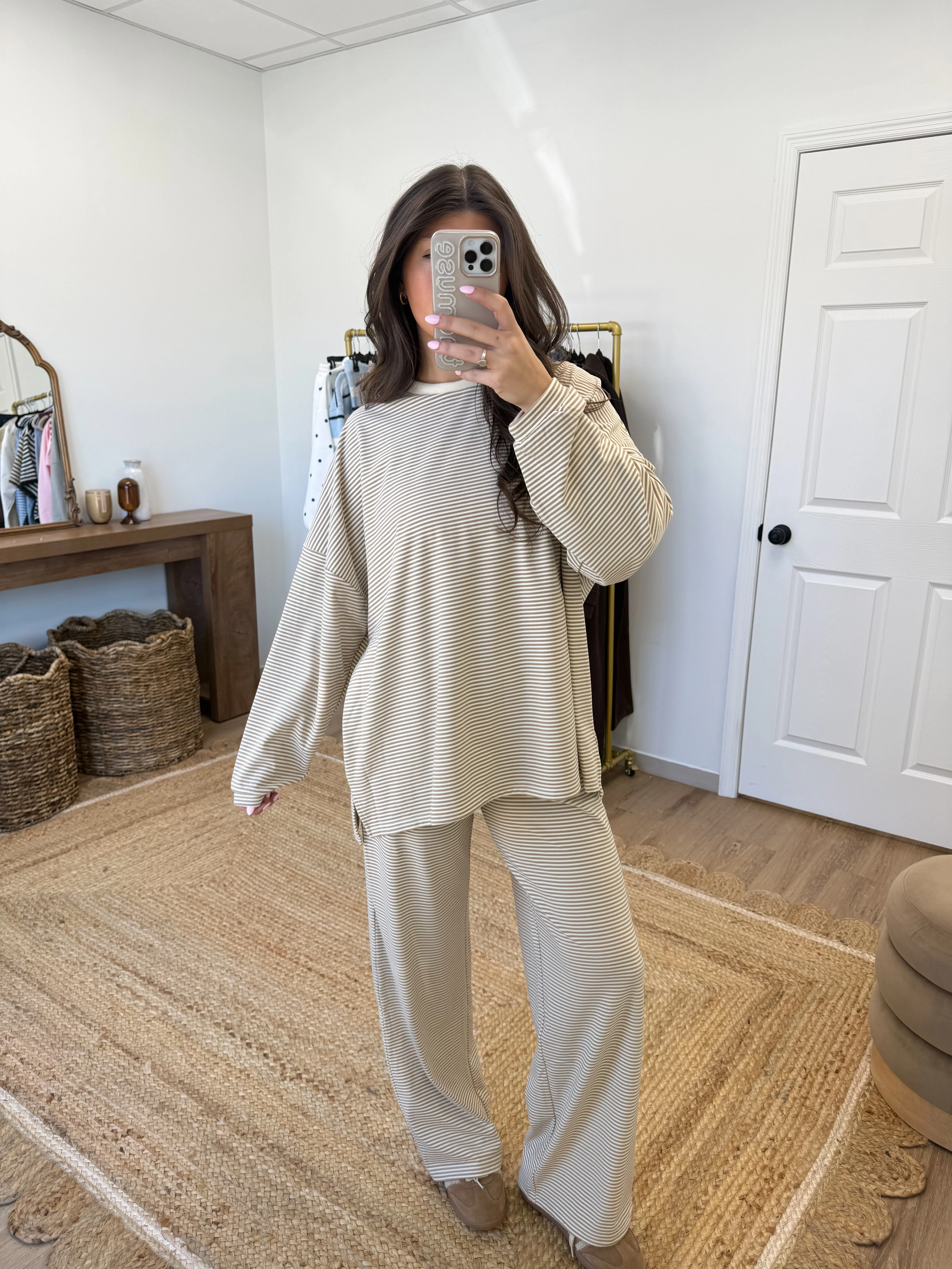 October Fleece TOP (Tan/Cream) (Restock) - Image 4